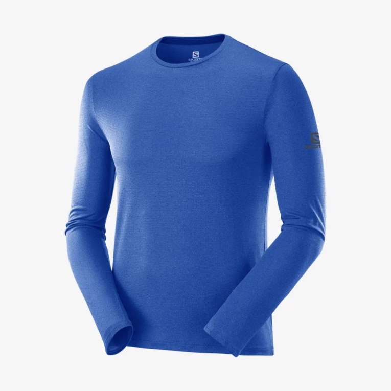 Blue Salomon Agile Long Sleeve Men's T-Shirts | IE QN0172